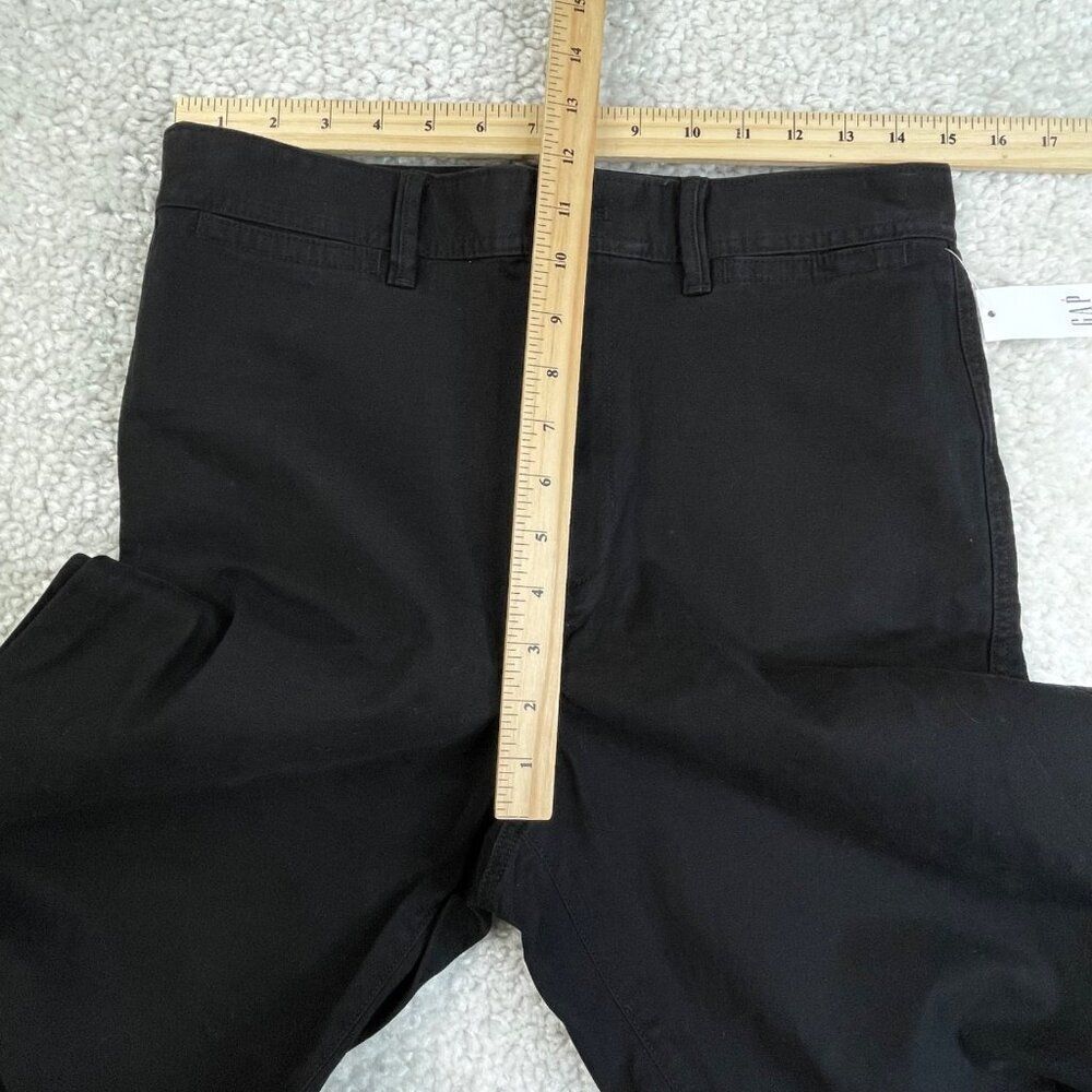 Gap High Rise Wide Leg Chino Crop Black Womens 10 Tall NEW - Picture 10 of 13